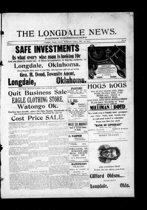 The Longdale News. (Longdale, Okla.), Vol. 7, No. 31, Ed. 1 Friday, December 27, 1907