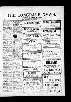 The Longdale News. (Longdale, Okla.), Vol. 8, No. 38, Ed. 1 Friday, February 12, 1909