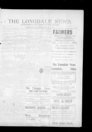 The Longdale News. (Longdale, Okla.), Vol. 10, No. 7, Ed. 1 Friday, July 8, 1910