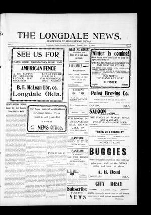 The Longdale News. (Longdale, Okla.), Vol. 7, No. 19, Ed. 1 Friday, October 4, 1907
