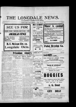 The Longdale News. (Longdale, Okla.), Vol. 7, No. 20, Ed. 1 Friday, October 11, 1907
