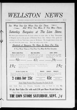 The Wellston News (Wellston, Okla.), Vol. 19, No. 39, Ed. 1 Friday, September 23, 1910