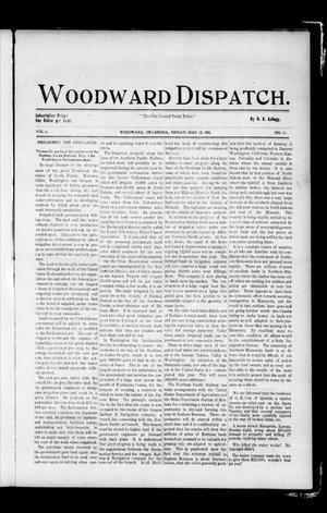 Primary view of object titled 'Woodward Dispatch. (Woodward, Okla.), Vol. 6, No. 11, Ed. 1 Friday, May 12, 1905'.