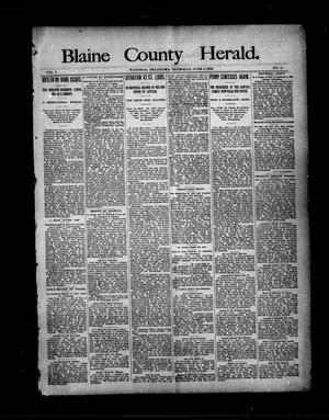 Blaine County Herald. (Watonga, Okla.), Vol. 2, No. 15, Ed. 1 Thursday, June 4, 1896