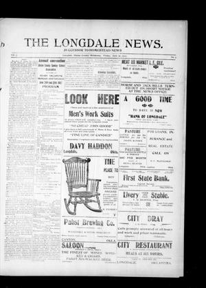 The Longdale News. (Longdale, Okla.), Vol. 7, No. 4, Ed. 1 Friday, June 21, 1907