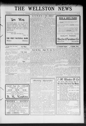 The Wellston News (Wellston, Okla.), Vol. 22, No. 29, Ed. 1 Friday, July 18, 1913