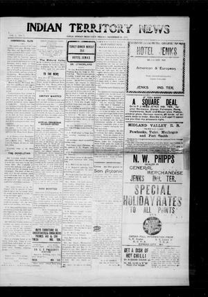 Indian Territory News (Jenks, Indian Terr.), Vol. 1, No. 7, Ed. 1 Friday, December 29, 1905