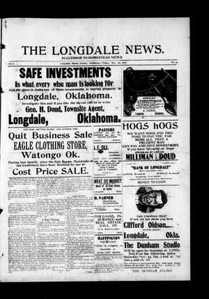 The Longdale News. (Longdale, Okla.), Vol. 7, No. 30, Ed. 1 Friday, December 20, 1907