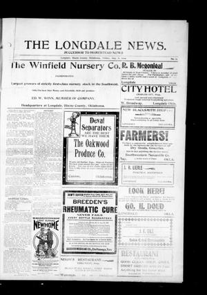 Primary view of object titled 'The Longdale News. (Longdale, Okla.), Vol. 9, No. 11, Ed. 1 Friday, August 6, 1909'.