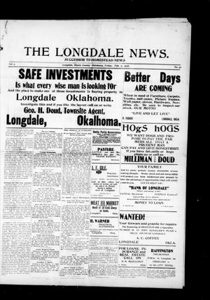Primary view of object titled 'The Longdale News. (Longdale, Okla.), Vol. 7, No. 37, Ed. 1 Friday, February 7, 1908'.