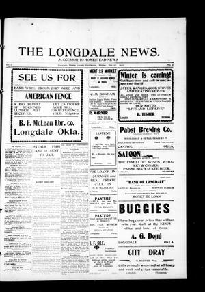 The Longdale News. (Longdale, Okla.), Vol. 7, No. 21, Ed. 1 Friday, October 18, 1907
