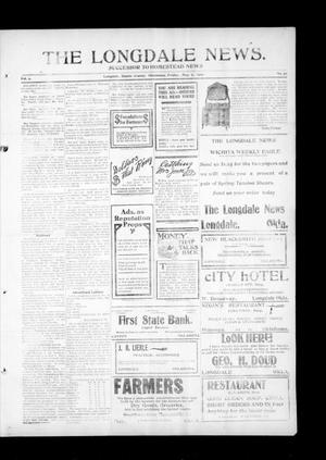 The Longdale News. (Longdale, Okla.), Vol. 9, No. 50, Ed. 1 Friday, May 6, 1910