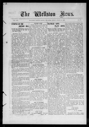 Primary view of object titled 'The Wellston News. (Wellston, Okla.), Vol. 17, No. 13, Ed. 1 Friday, March 27, 1908'.