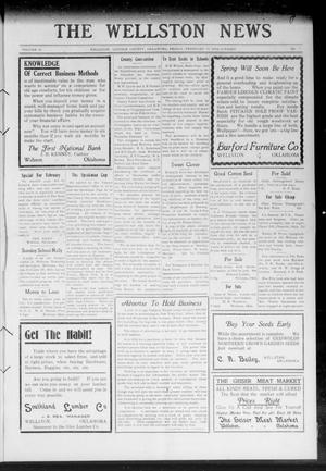 Primary view of object titled 'The Wellston News (Wellston, Okla.), Vol. 23, No. 7, Ed. 1 Friday, February 13, 1914'.