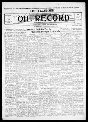 The Tecumseh Oil Record (Tecumseh, Okla.), Vol. 2, No. 36, Ed. 1 Thursday, September 18, 1930