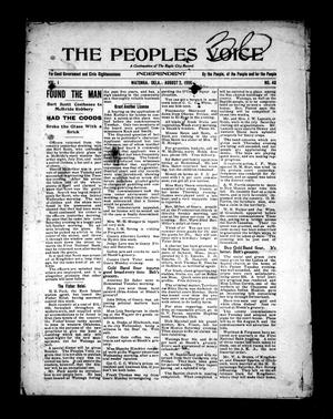 The Peoples Voice (Watonga, Okla.), Vol. 1, No. 48, Ed. 1 Thursday, August 2, 1906