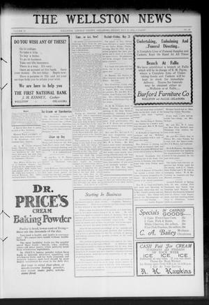 The Wellston News (Wellston, Okla.), Vol. 22, No. 20, Ed. 1 Friday, May 16, 1913