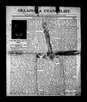Oklahoma Evangelist. (Watonga, Okla.), Vol. 1, No. 3, Ed. 1 Thursday, January 29, 1903
