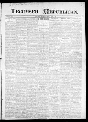 Primary view of object titled 'Tecumseh Republican. (Tecumseh, Okla.), Vol. 8, No. 20, Ed. 1 Friday, June 2, 1899'.