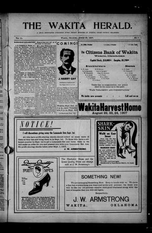 The Wakita Herald. (Wakita, Okla.), Vol. 11, No. 7, Ed. 1 Friday, August 23, 1907