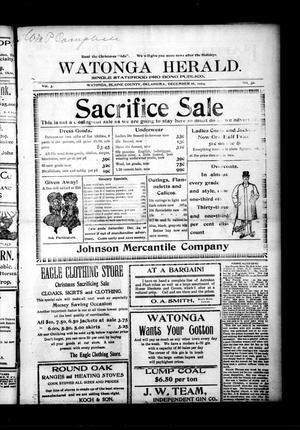 Watonga Herald. (Watonga, Okla.), Vol. 3, No. 30, Ed. 1 Friday, December 16, 1904