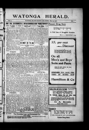 Watonga Herald. (Watonga, Okla.), Vol. 5, No. 1, Ed. 1 Friday, May 25, 1906