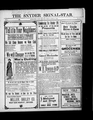 The Snyder Signal-Star. (Snyder, Okla.), Vol. 2, No. 48, Ed. 1 Friday, October 28, 1904
