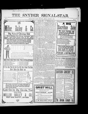 The Snyder Signal-Star. (Snyder, Okla.), Vol. 3, No. 2, Ed. 1 Friday, December 9, 1904