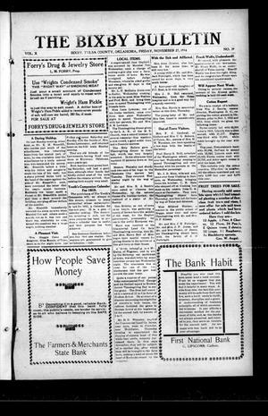 The Bixby Bulletin (Bixby, Okla.), Vol. 10, No. 39, Ed. 1 Friday, November 27, 1914