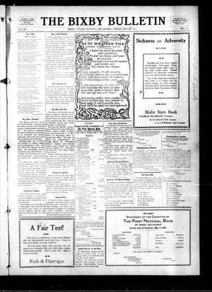 The Bixby Bulletin (Bixby, Okla.), Vol. 6, No. 10, Ed. 1 Friday, May 7, 1915
