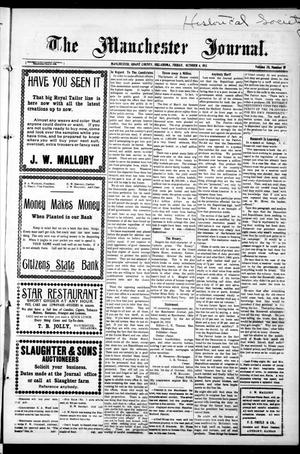 The Manchester Journal. (Manchester, Okla.), Vol. 20, No. 18, Ed. 1 Wednesday, October 4, 1911