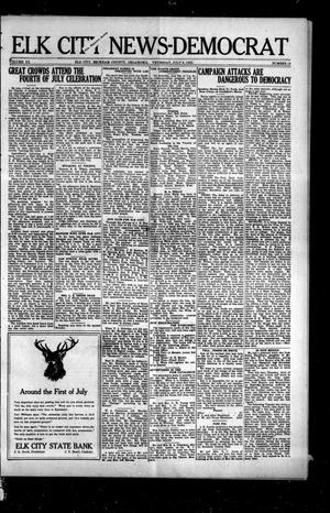 Primary view of object titled 'Elk City News-Democrat (Elk City, Okla.), Vol. 20, No. 10, Ed. 1 Thursday, July 6, 1922'.