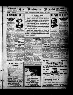 The Watonga Herald (Watonga, Okla.), Vol. 5, No. 46, Ed. 1 Thursday, April 11, 1907