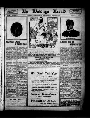 The Watonga Herald (Watonga, Okla.), Vol. 6, No. 15, Ed. 1 Thursday, September 5, 1907
