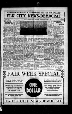 Elk City News-Democrat (Elk City, Okla.), Vol. 19, No. 18, Ed. 2 Thursday, September 1, 1921