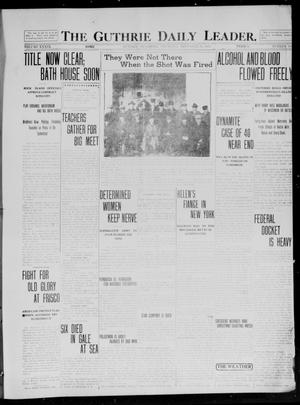 Primary view of object titled 'The Guthrie Daily Leader. (Guthrie, Okla.), Vol. 39, No. 148, Ed. 1 Thursday, December 26, 1912'.