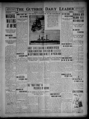 The Guthrie Daily Leader (Guthrie, Okla.), Vol. 49, No. 118, Ed. 1 Wednesday, June 2, 1915