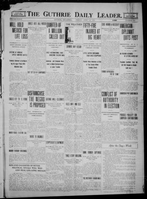 Primary view of object titled 'The Guthrie Daily Leader. (Guthrie, Okla.), Vol. 36, No. 102, Ed. 1 Friday, April 14, 1911'.