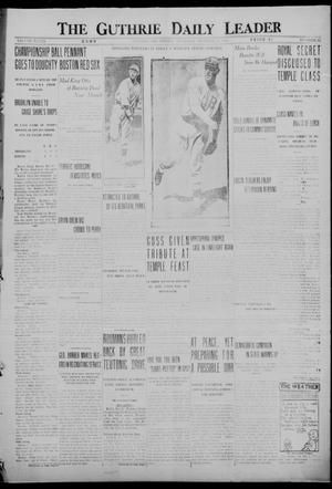 The Guthrie Daily Leader (Guthrie, Okla.), Vol. 48, No. 82, Ed. 1 Thursday, October 12, 1916