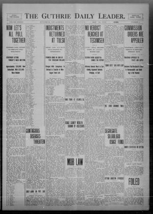 Primary view of object titled 'The Guthrie Daily Leader. (Guthrie, Okla.), Vol. 33, No. 4, Ed. 1 Friday, May 28, 1909'.