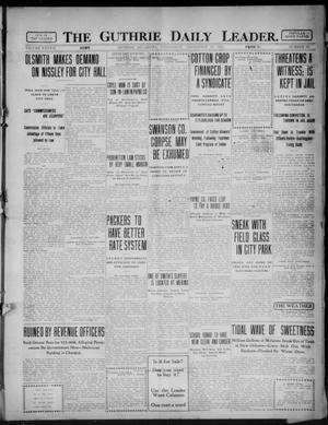 Primary view of object titled 'The Guthrie Daily Leader. (Guthrie, Okla.), Vol. 37, No. 73, Ed. 1 Wednesday, September 13, 1911'.
