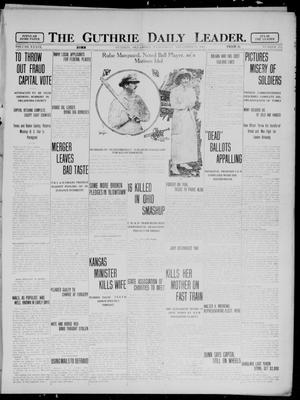 Primary view of object titled 'The Guthrie Daily Leader. (Guthrie, Okla.), Vol. 39, No. 113, Ed. 1 Wednesday, November 13, 1912'.