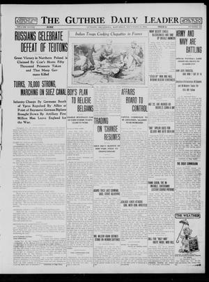 The Guthrie Daily Leader (Guthrie, Okla.), Vol. 48, No. 119, Ed. 1 Saturday, November 28, 1914