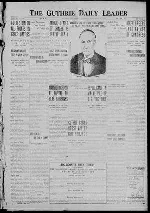 The Guthrie Daily Leader (Guthrie, Okla.), Vol. 48, No. 57, Ed. 1 Tuesday, September 12, 1916