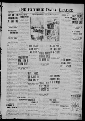 Primary view of object titled 'The Guthrie Daily Leader (Guthrie, Okla.), Vol. 50, No. 29, Ed. 1 Tuesday, February 22, 1916'.
