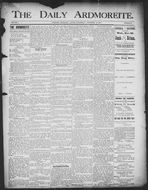The Daily Ardmoreite. (Ardmore, Indian Terr.), Vol. 1, No. 22, Ed. 1 Wednesday, November 22, 1893