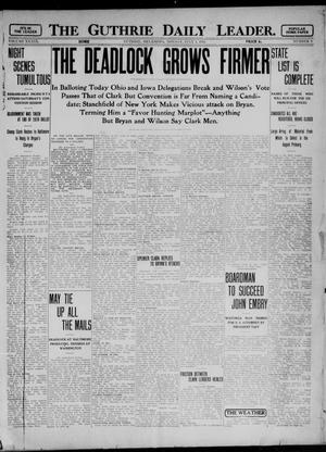 Primary view of object titled 'The Guthrie Daily Leader. (Guthrie, Okla.), Vol. 39, No. 3, Ed. 1 Monday, July 1, 1912'.