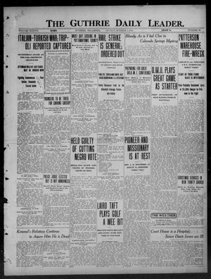 Primary view of object titled 'The Guthrie Daily Leader. (Guthrie, Okla.), Vol. 37, No. 88, Ed. 1 Sunday, October 1, 1911'.