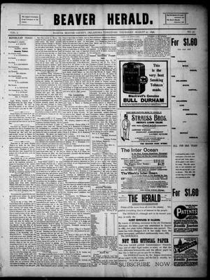 Beaver Herald. (Beaver, Okla. Terr.), Vol. 2, No. 32, Ed. 1, Thursday, August 27, 1896
