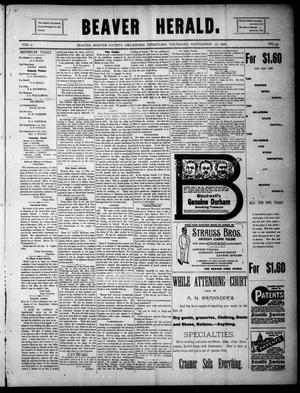 Beaver Herald. (Beaver, Okla. Terr.), Vol. 2, No. 33, Ed. 1, Thursday, September 10, 1896